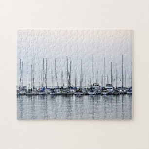 Reflektion des Segelbootes - Bayfield, WI - 11x14