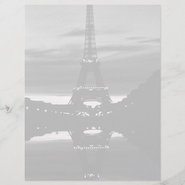 Reflektion des Vintagen Paris-Eiffel-Turms (Vorderseite)