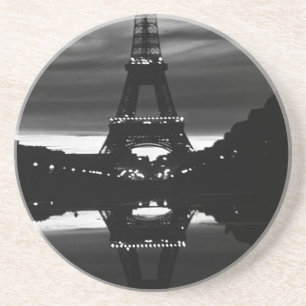 Reflektion des Vintagen Paris-Eiffel-Turms Getränkeuntersetzer