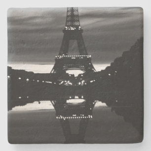 Reflektion des Vintagen Paris-Eiffel-Turms Steinuntersetzer
