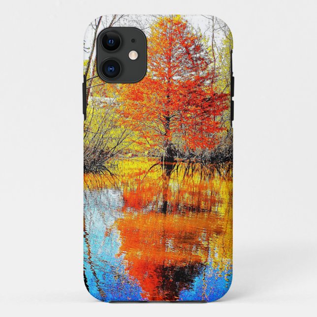 Reflektion eines Baumes Case-Mate iPhone Hülle (Rückseite)