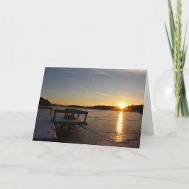 Reflektion gefroren karte