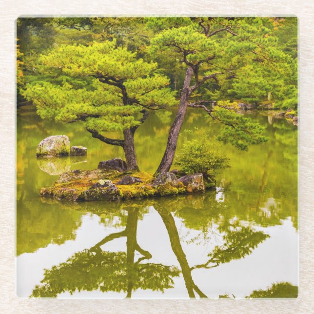 Reflektion Glasuntersetzer (Vorderseite)