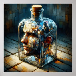 Reflektion im Glas Poster