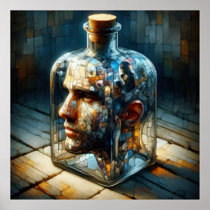 Reflektion im Glas Poster