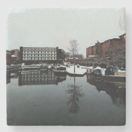 Reflektion im Wasser Steinuntersetzer