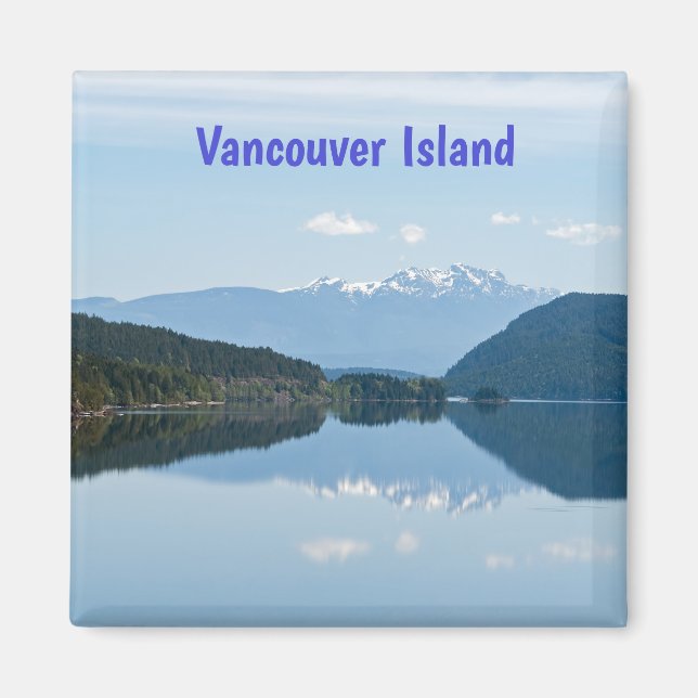 Reflektion in einem See - Vancouver Island, Kanada Magnet (Vorne)