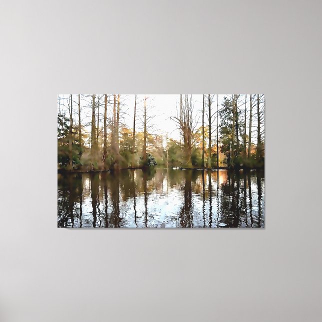Reflektion Leinwanddruck (Vorderseite)