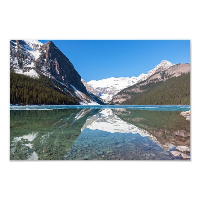 Reflektion über Lake Louise - Banff NP, Kanada Fotodruck (Vorne)