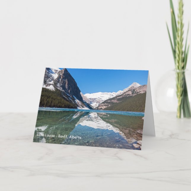 Reflektion über Lake Louise - Banff NP, Kanada Karte (Vorderseite)