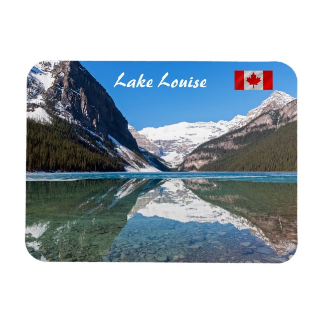 Reflektion über Lake Louise - Banff NP, Kanada Magnet (Horizontal)