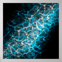 Reflektion von blau-weißem Blitz