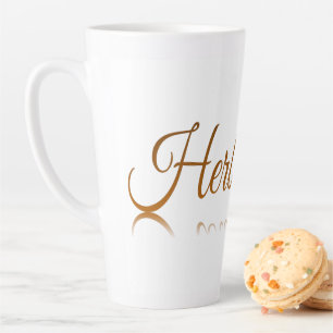 Reflektion von Kräutertee Milchtasse