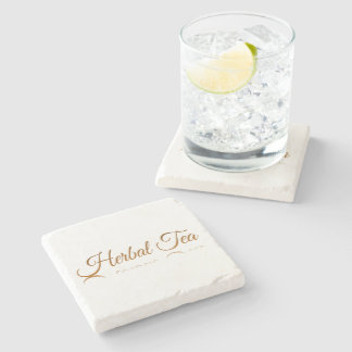 Reflektion von Kräutertee Steinuntersetzer