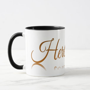 Reflektion von Kräutertee Tasse