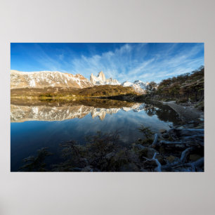 Reflektion von Patagonia Poster