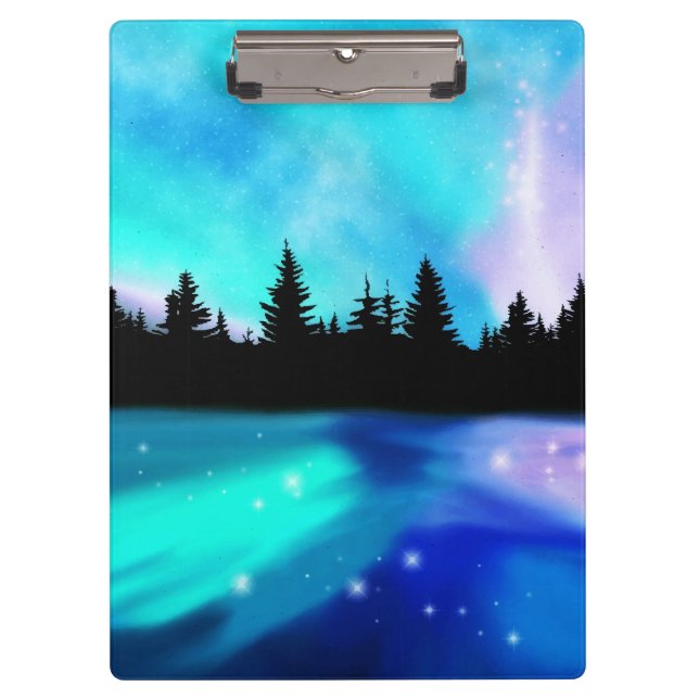 Reflektionen am Tag Zwischenablage Klemmbrett (Vorderseite)