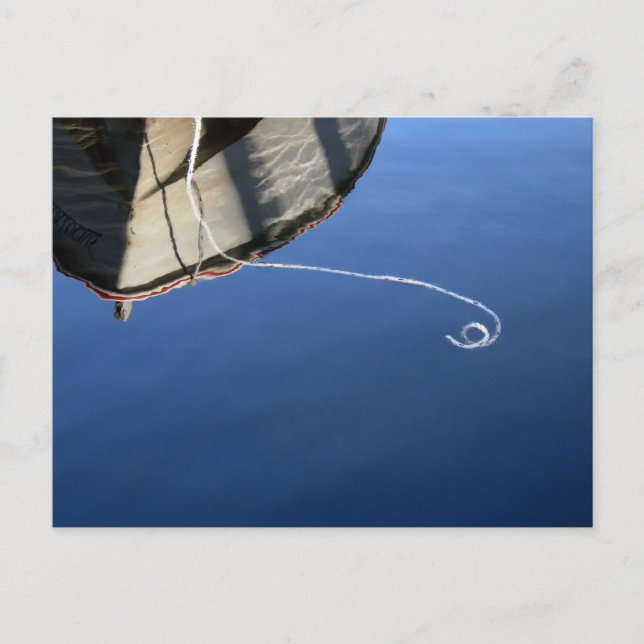 Reflektionen an Bord: Derwentwater Postkarte (Vorderseite)