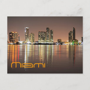 Reflektionen aus Miami Florida, der Magischen CIty Postkarte