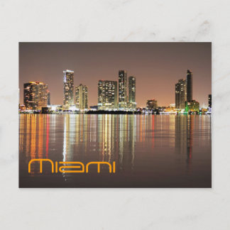 Reflektionen aus Miami Florida, der Magischen CIty Postkarte