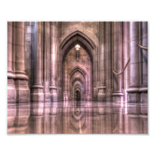 Reflektionen der nationalen Kathedrale von Washing Fotodruck
