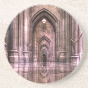 Reflektionen der nationalen Kathedrale von Washing Getränkeuntersetzer