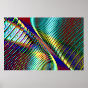 Reflektionen im Fraktal Poster