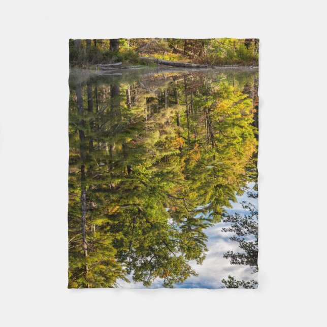 Reflektionen im Rotadlersee | Weiße Berge Fleecedecke (Vorderseite)