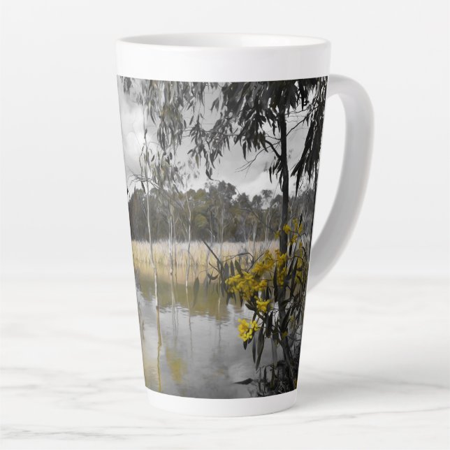 Reflektionen unter grauem Himmel Milchtasse (Rechte Ecke)