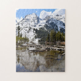 Reflektionen von Teton-Bergströmen - 11x14 - 252pc