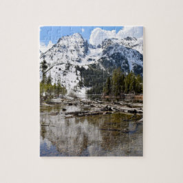 Reflektionen von Teton-Bergströmen - 8x10 - 110 St