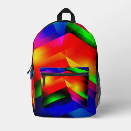 Reflektionslinien Bedruckter Rucksack