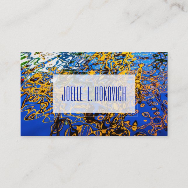 © Reflektive Wasserarme Abstrakte Fotografie Ar Visitenkarte (Vorderseite)