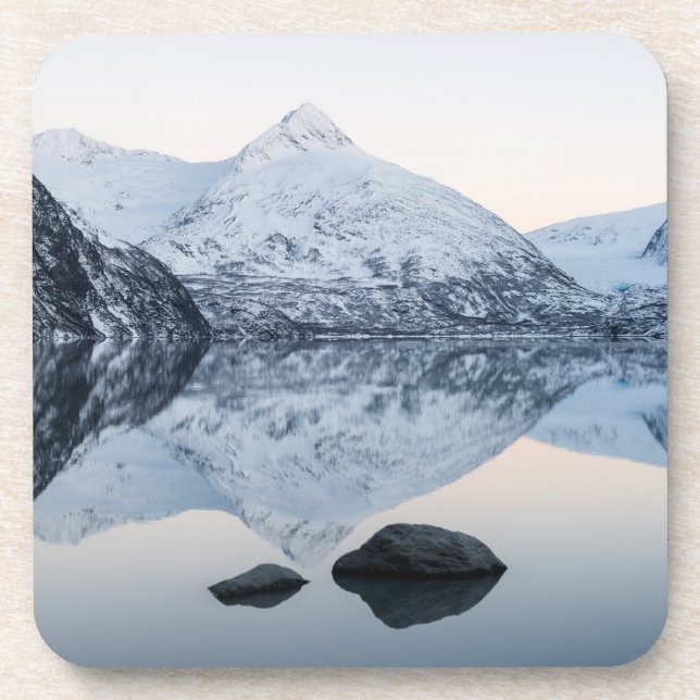 Reflektiver Portage Lake Getränkeuntersetzer (Vorderseite)