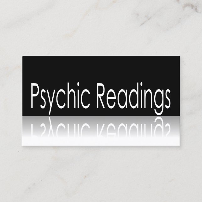 Reflektiver Text - Psychische Lesungen - Visitenka Visitenkarte (Vorderseite)