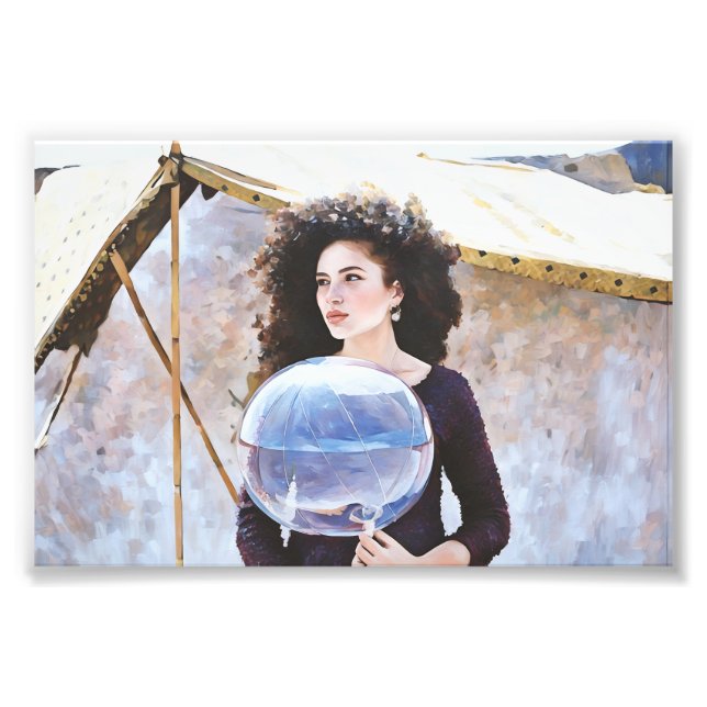 Reflektives Ballon für Frauen Fotodruck (Vorne)