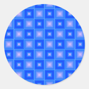 Reflektives Muster für gepolsterte Tile Runder Aufkleber