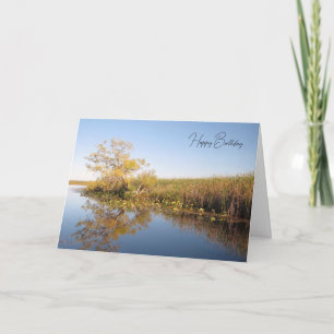 Reflektives Wasser - Geburtstagskarte Karte