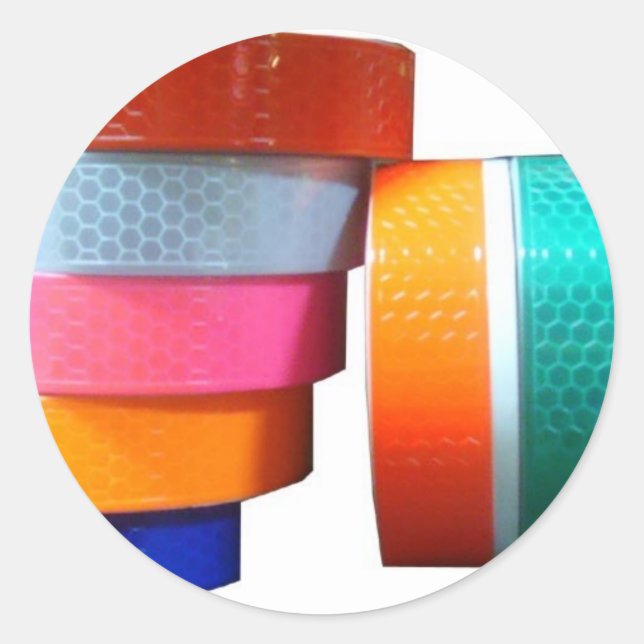 Reflektorreflektierende PVC-Aufkleber-Tape-Reflekt Runder Aufkleber (Vorderseite)