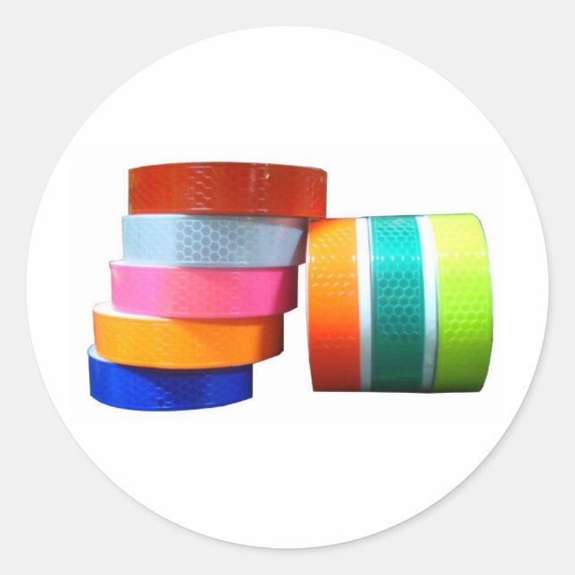 Reflektorreflektierende PVC-Aufkleber-Tape-Reflekt Runder Aufkleber (Vorderseite)