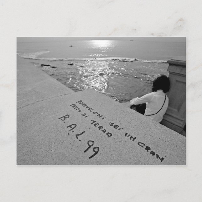 Reflexion am Meer Postkarte (Vorderseite)