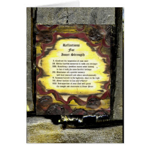 Reflexion der inneren Stärke