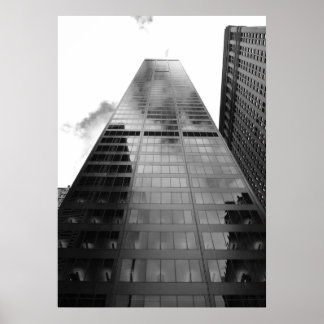 Réflexion du gratte-ciel de New York - Impression