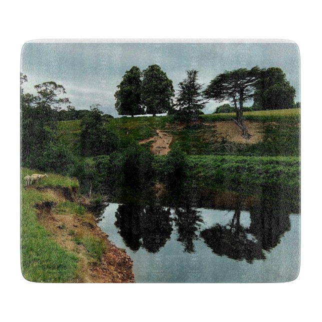 Reflexion im Wasser Schneidebrett (Vorderseite)