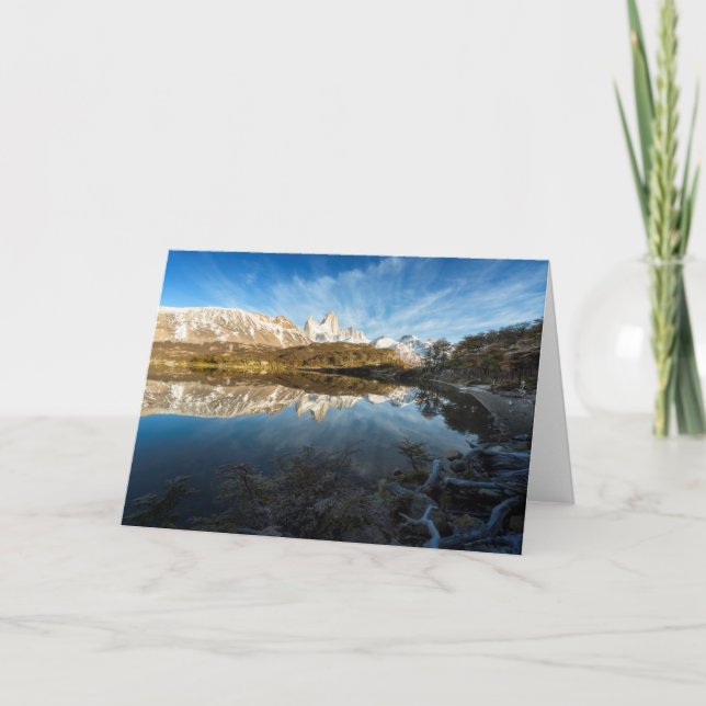 Reflexion von Patagonia Karte (Vorderseite)