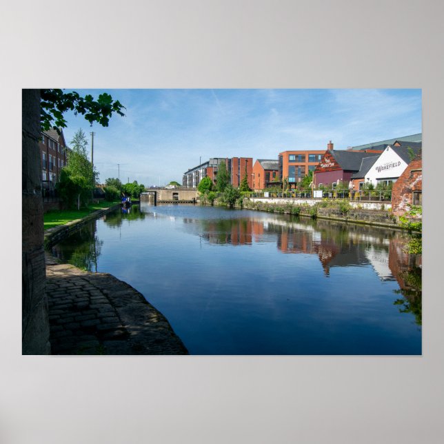 Reflexionen am Kanal, Wakefield Poster (Vorne)