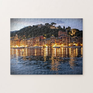 Reflexionen auf Portofino, Italien-Puzzlespiel