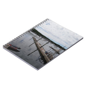 "Reflexionen" Boothbay Hafen MaineSpiral Notizbuch Notizblock