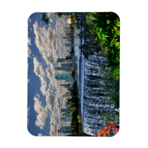 REFLEXIONEN der Fluss-Wasserfälle Unze Brisbane Magnet