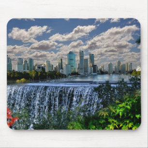 REFLEXIONEN der Fluss-Wasserfälle Unze Brisbane Mousepad